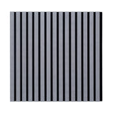 Acoustic Slat Wall Square Panels 600mm x 600mm - Grey
